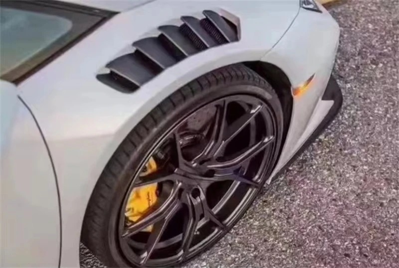 V Style Half Dry Carbon Fiber Front Fender for  Huracan LP610 LP580 Lambo Huracan